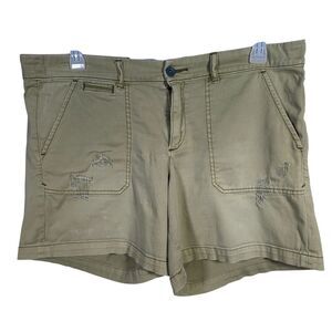 ANTHROPOLOGIE Pilcro Letterpress Hyphen Shorts Women's No. 32 Cotton Stretch